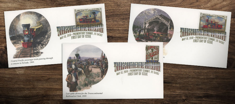 Trans-continental Railroad First Day Cover Set