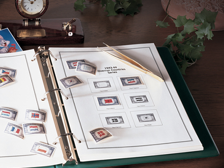 Work created in-house for Mystic Stamp Company